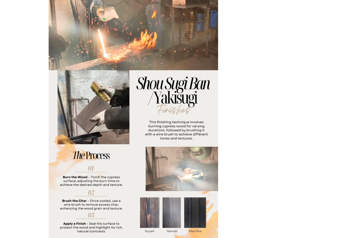 Shou sugi ban, or yakisugi (焼杉)